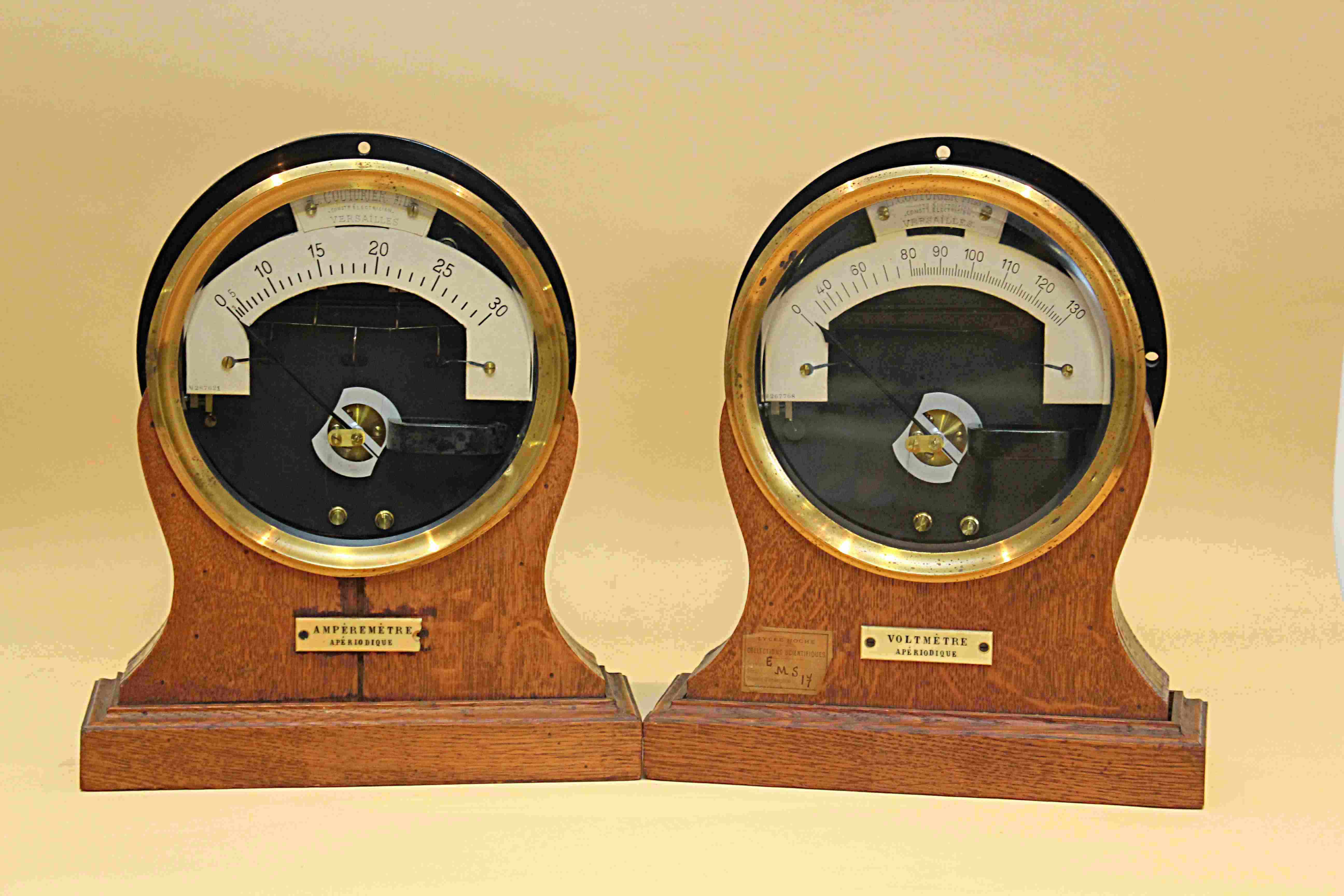 couple ampèremètre et voltmètre