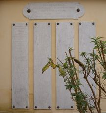 Vue de la première série de plaques