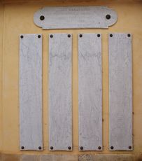 Vue de la deuxième série de plaques